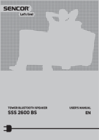 Sencor SSS 2600BS - Owners manual